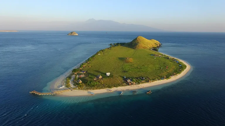 Aerial view of Kenawa Island off West Sumbawa