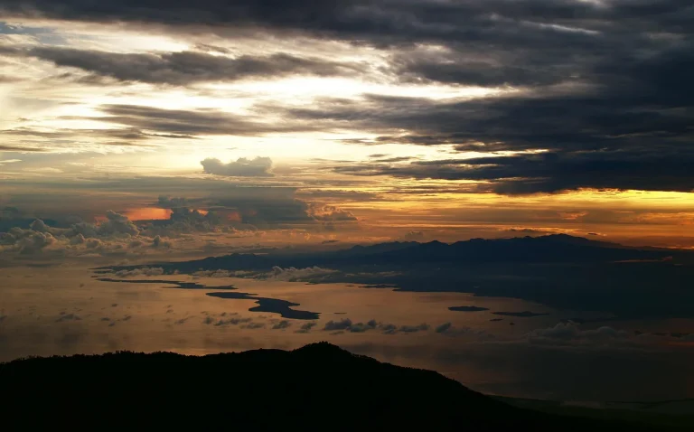 Sunrise over the Sumbawa coast