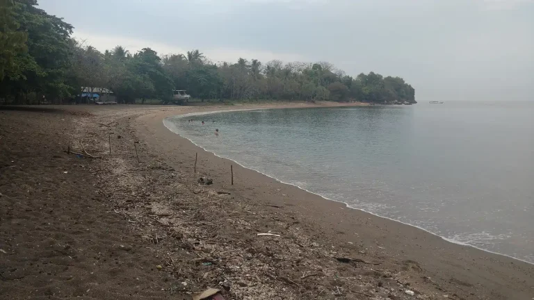 Black-sand beach in Sumbawa