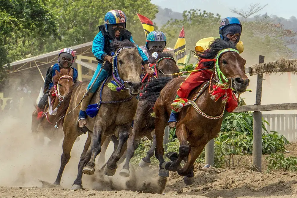 Pacoa Jara horse race in Bima, Sumbawa
